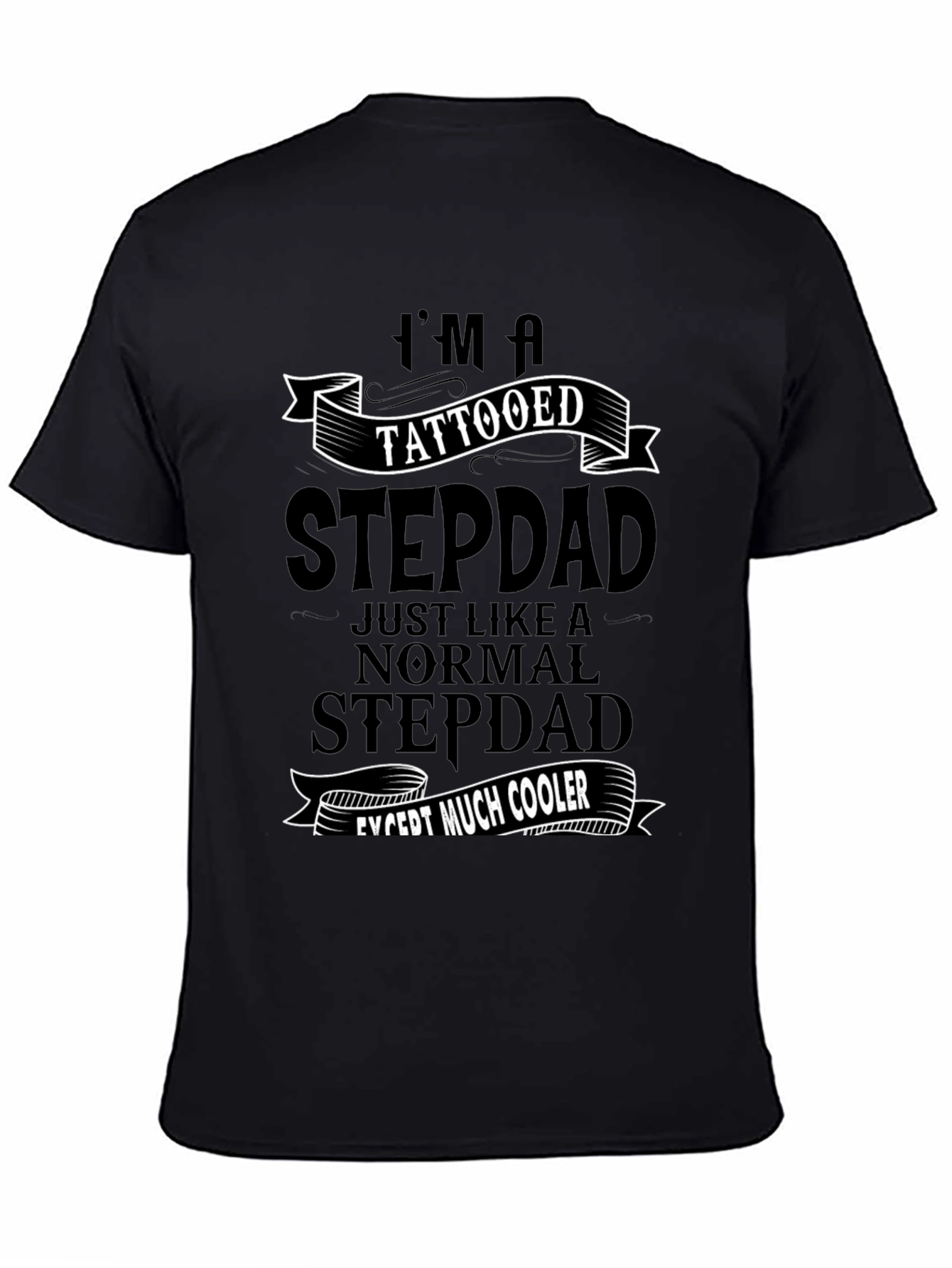 Tattooed Stepdad T-Shirt - Cool Dad Gift