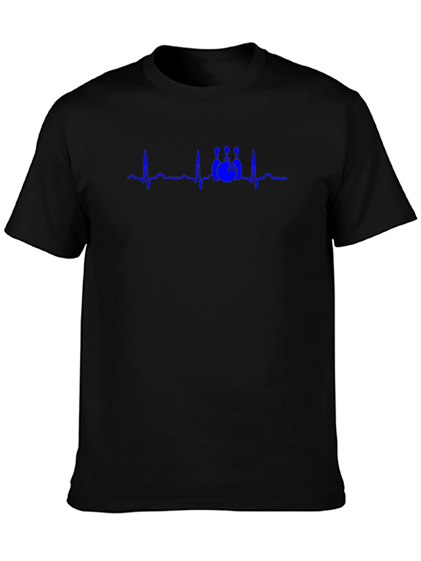 Bowling Heartbeat T-Shirt - Black
