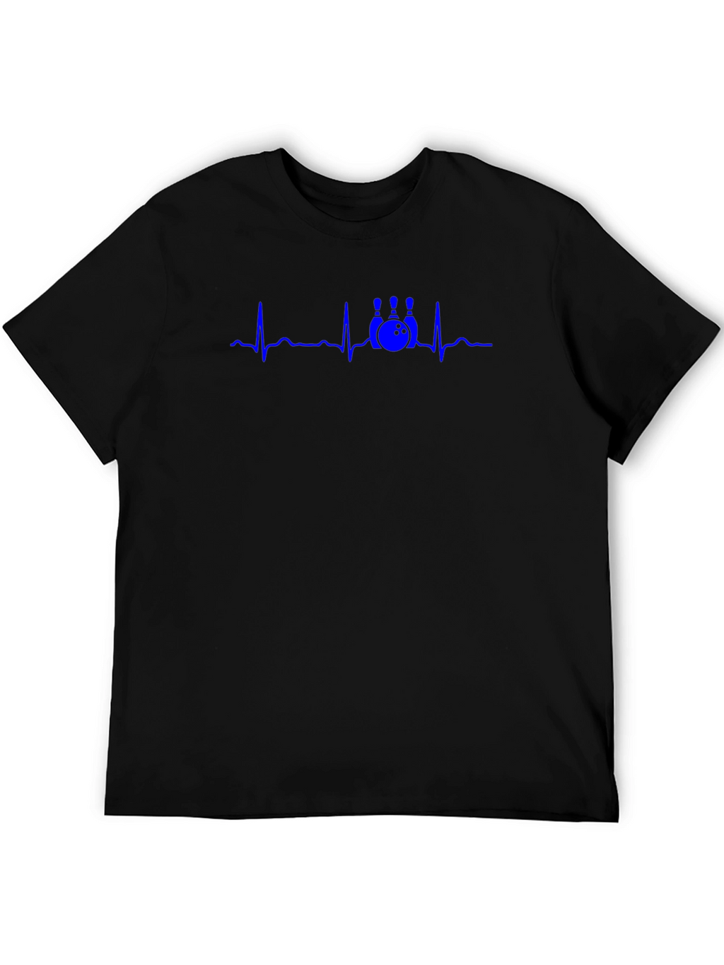 Bowling Heartbeat T-Shirt - Black