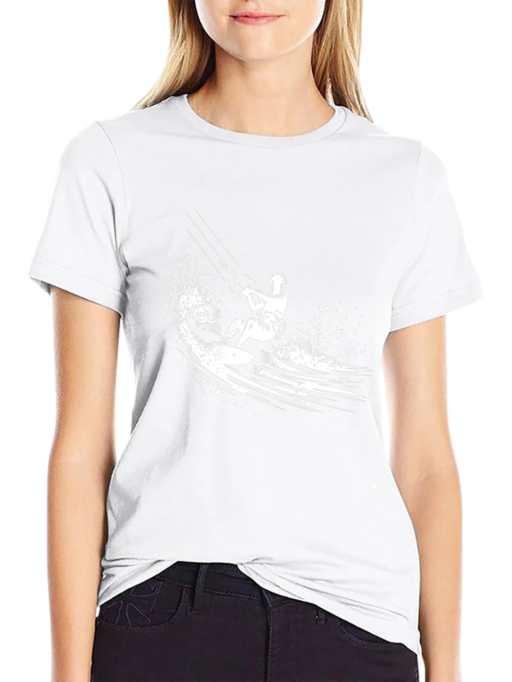 Kite Surfing Graphic Tee - Cool Watersports Design