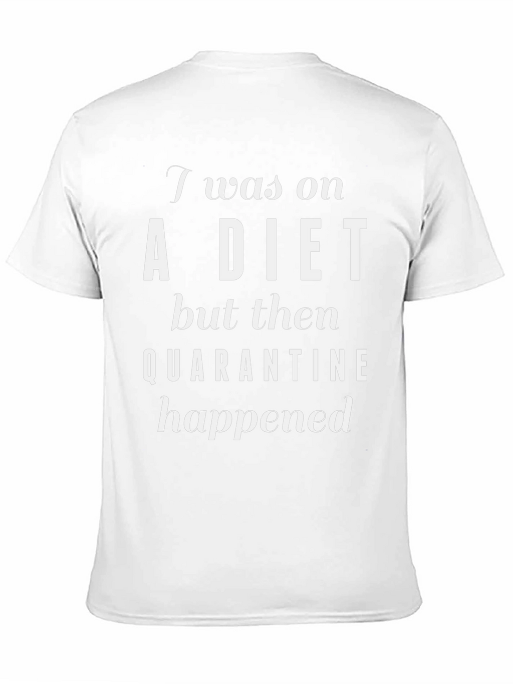 Funny Quarantine Diet T-Shirt - Black