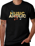 Musicaholic Graphic Tee - Cool Music Lover Shirt