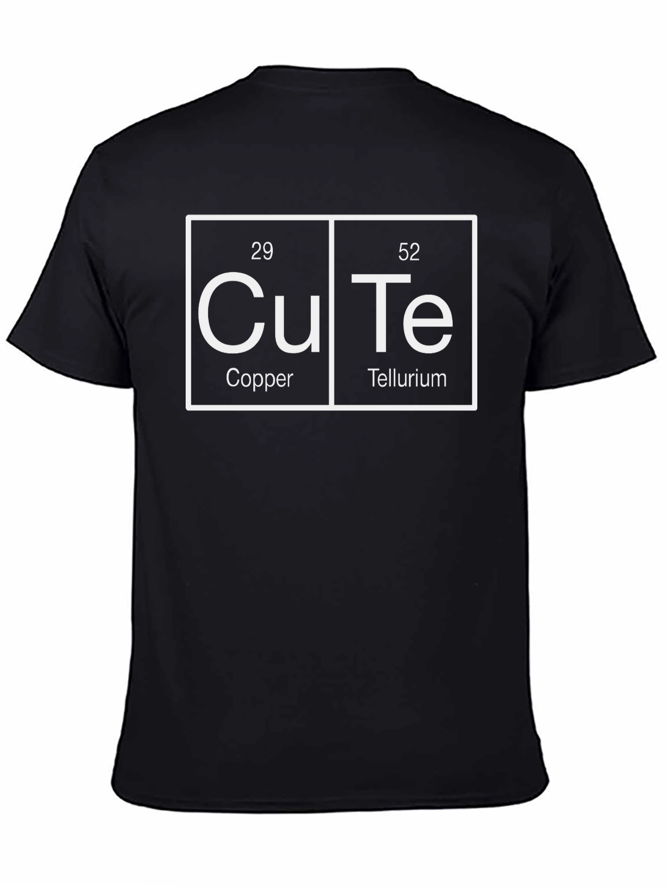 Cute Chemistry T-Shirt - Copper and Tellurium Periodic Elements