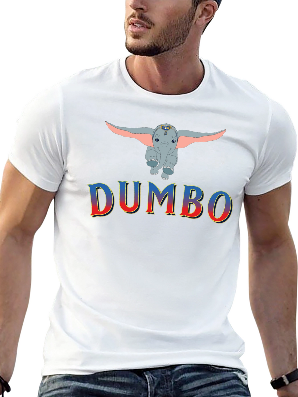 Dumbo Graphic Print Mens T-Shirt