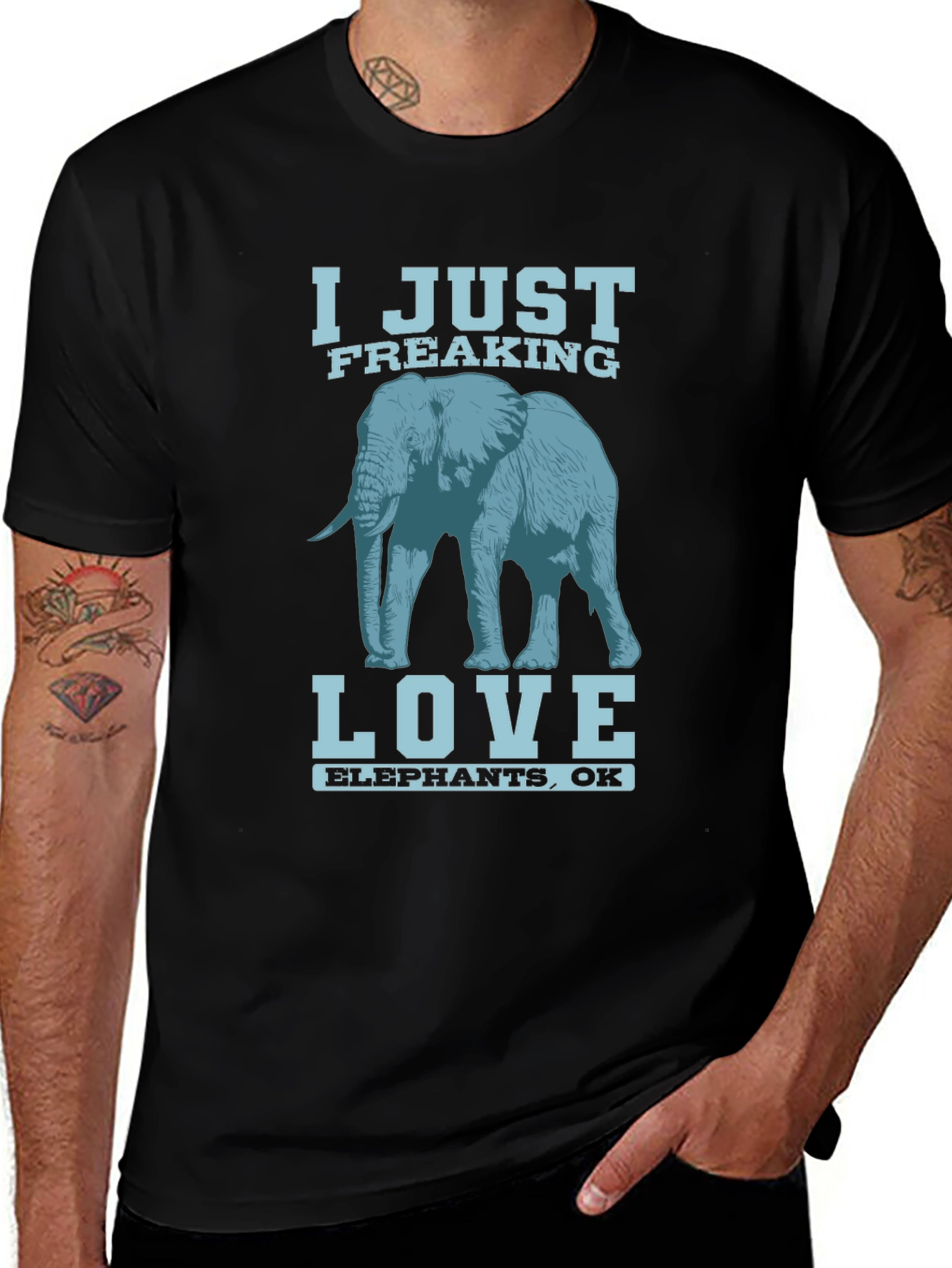 I Just Freaking Love Elephants T-Shirt