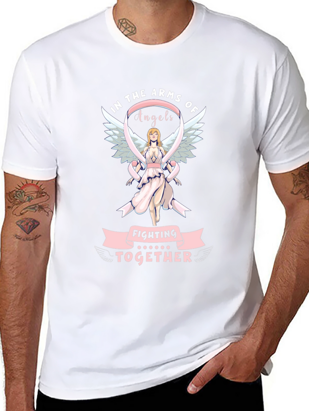 In the Arms of Angels Fighting Together T-Shirt