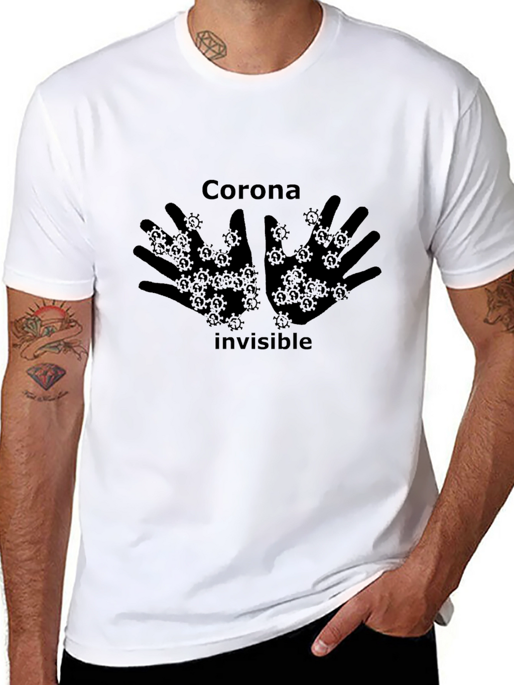 Corona Invisible Black T-Shirt
