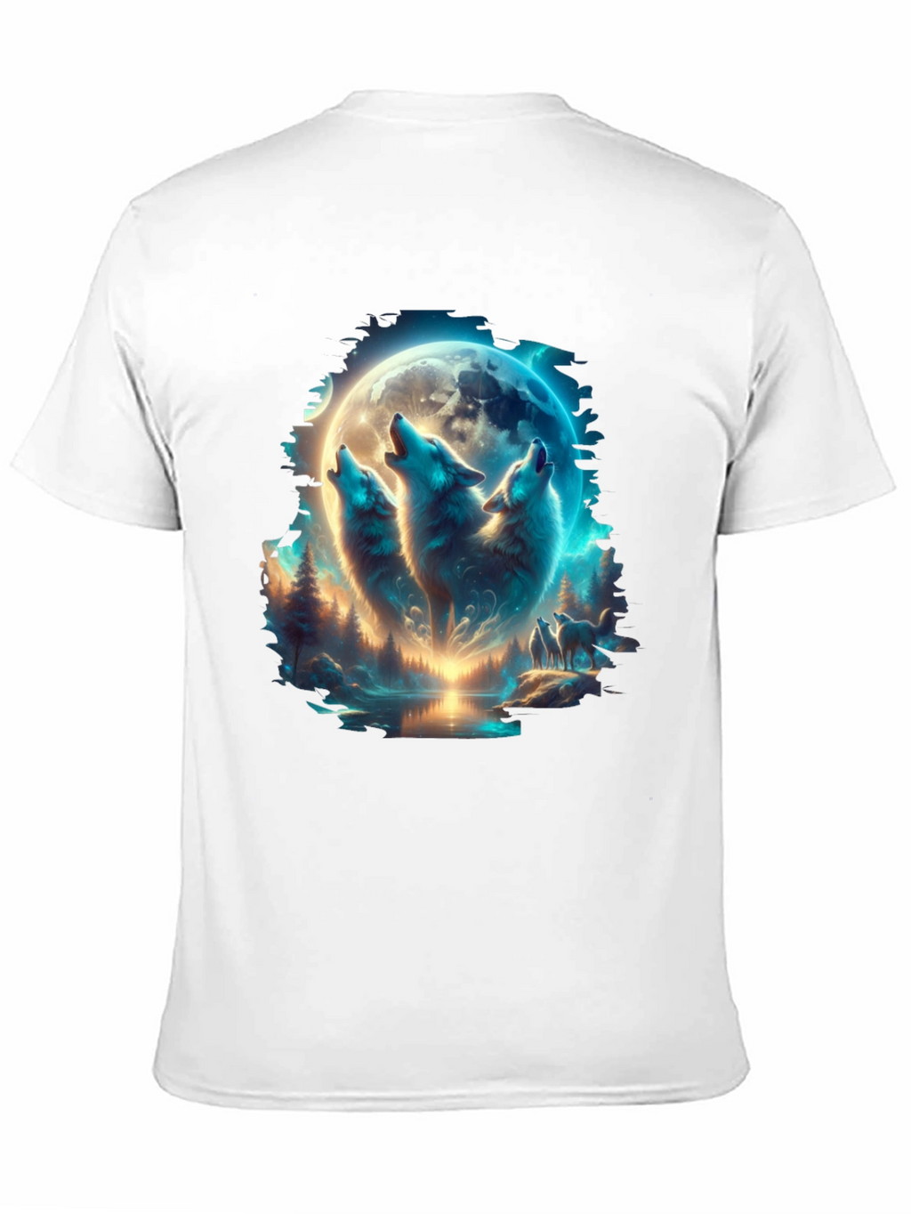 Wolf Pack Moon T-Shirt - Black