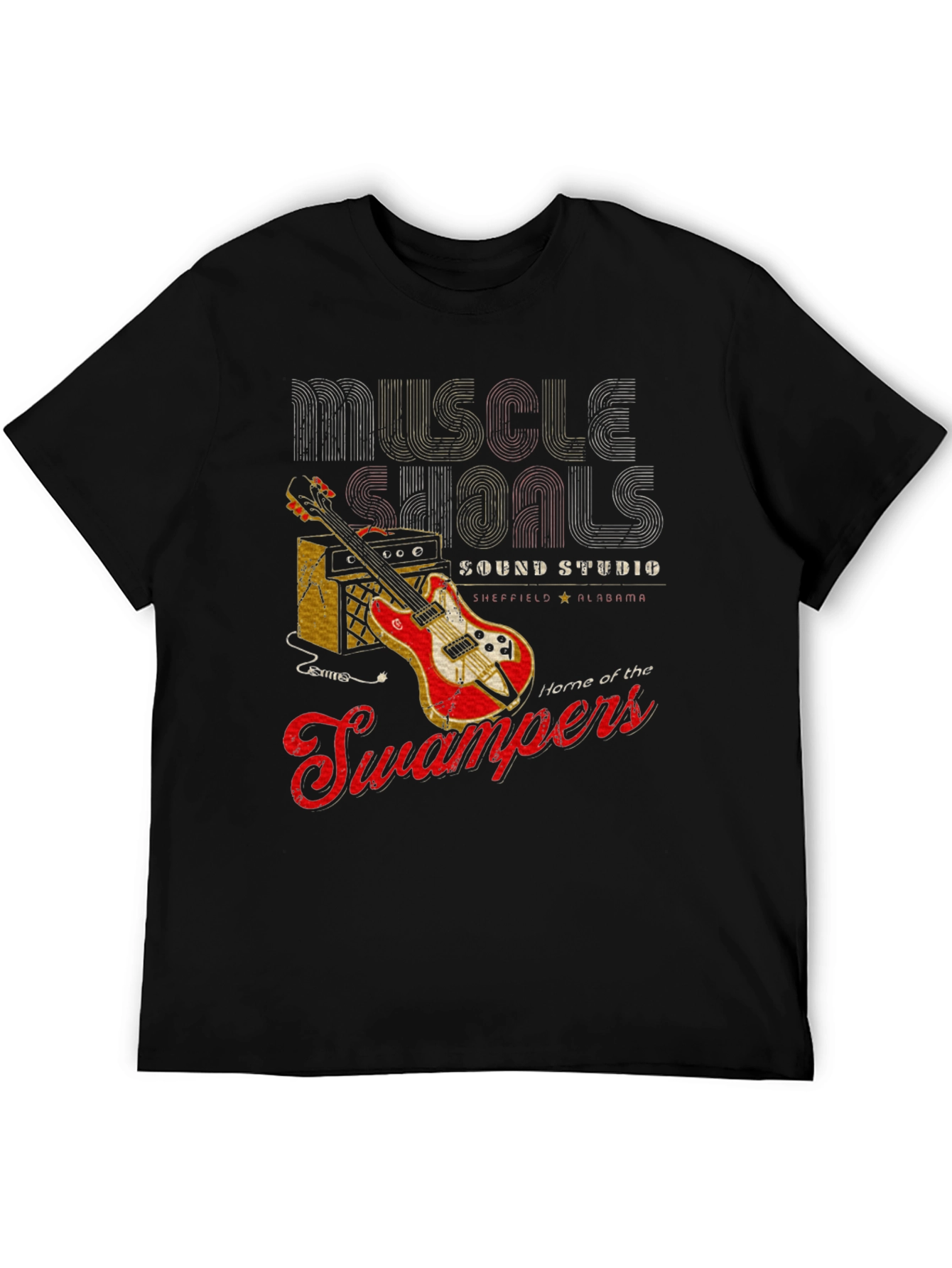 Muscle Shoals Sound Studio Guitar Graphic T-Shirt