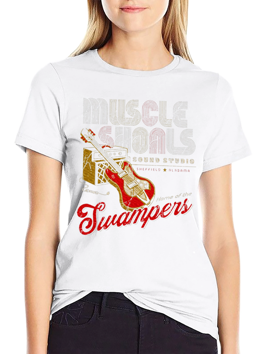 Muscle Shoals Sound Studio Guitar Graphic T-Shirt