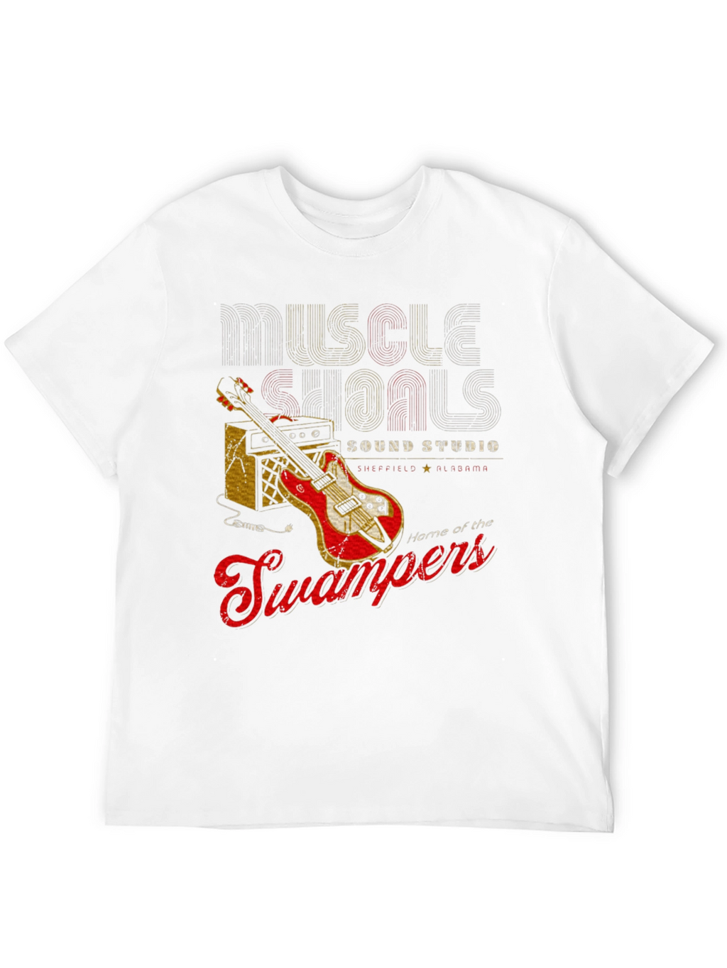 Muscle Shoals Sound Studio Guitar Graphic T-Shirt