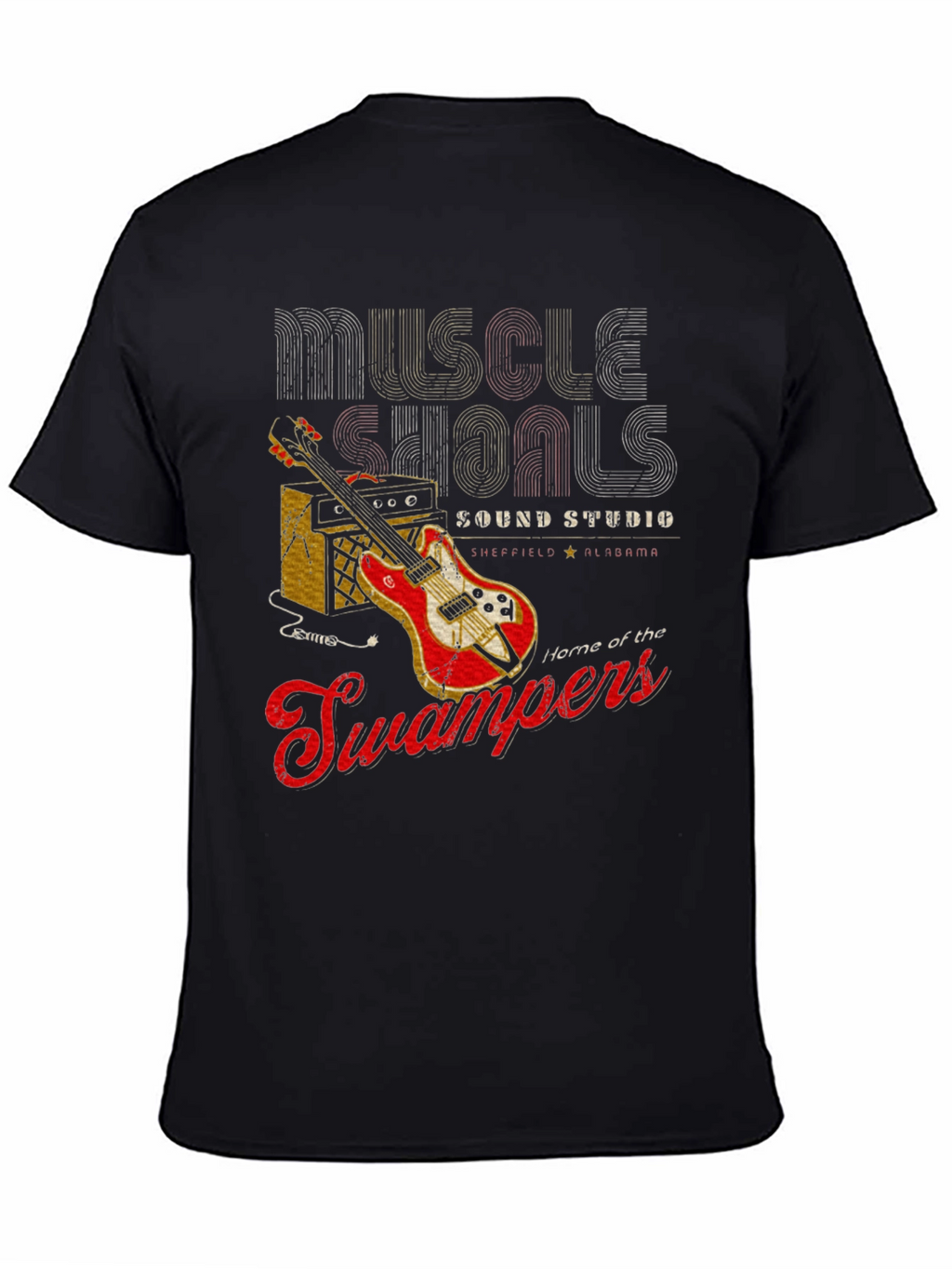 Muscle Shoals Sound Studio Guitar Graphic T-Shirt