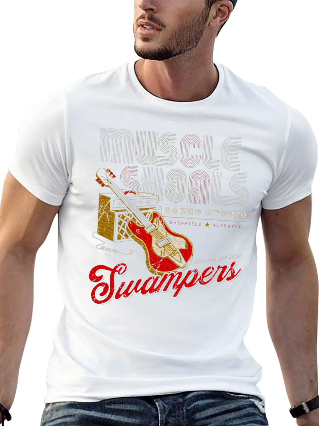 Muscle Shoals Sound Studio Guitar Graphic T-Shirt