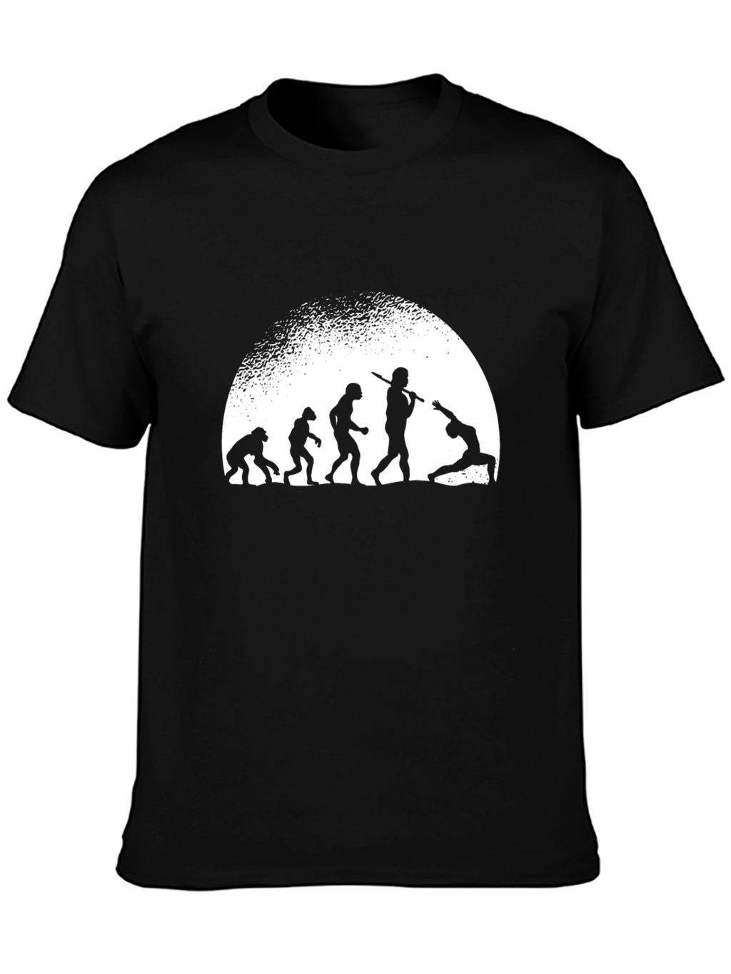 Evolution to Yoga Mens Black T-Shirt