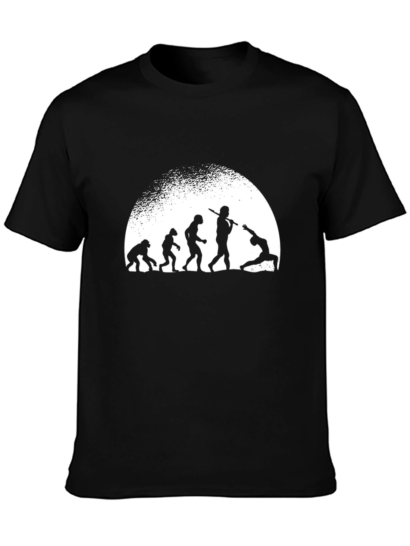 Evolution to Yoga Mens Black T-Shirt