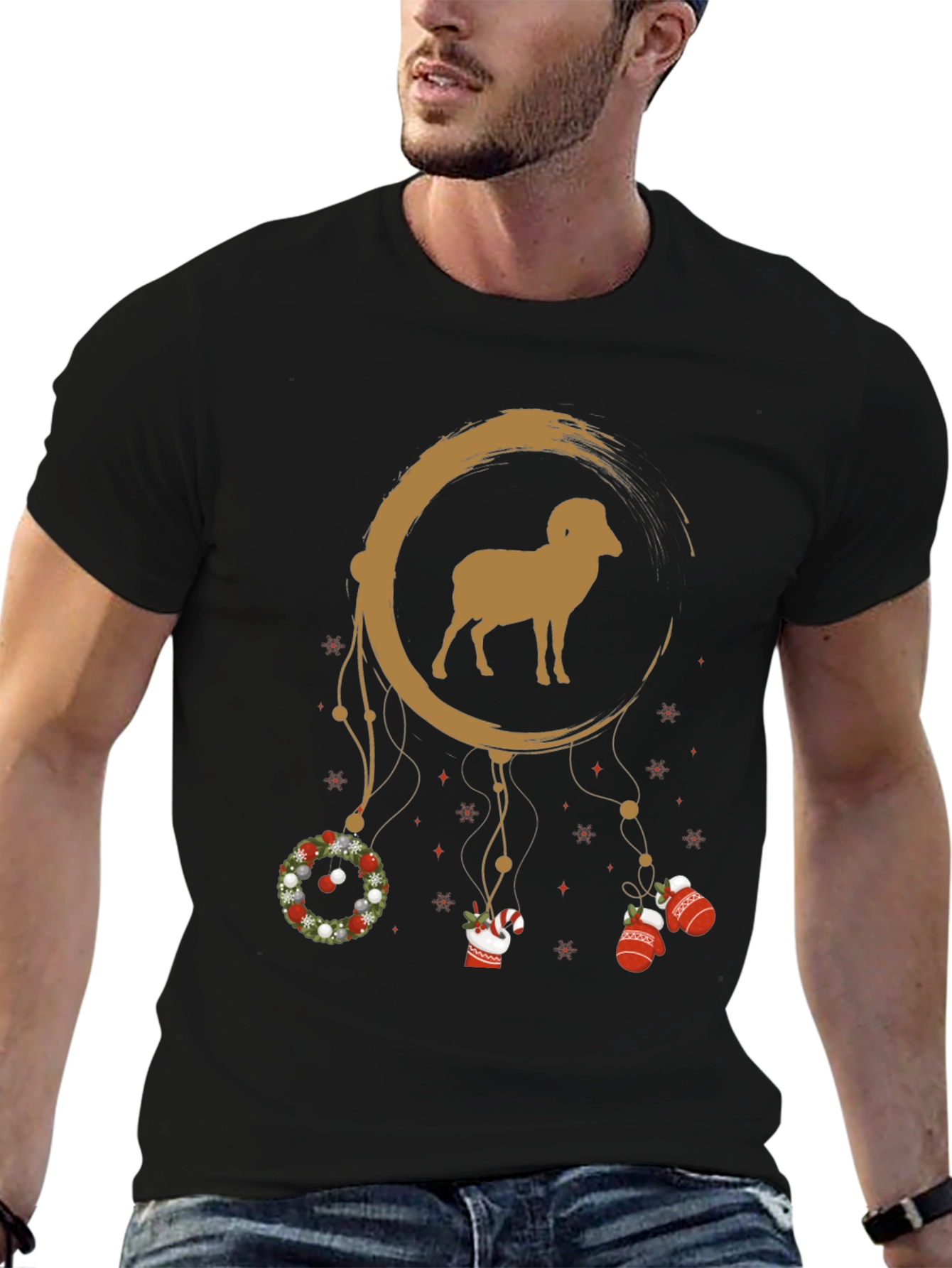 Holiday Ram Dreamcatcher T-Shirt