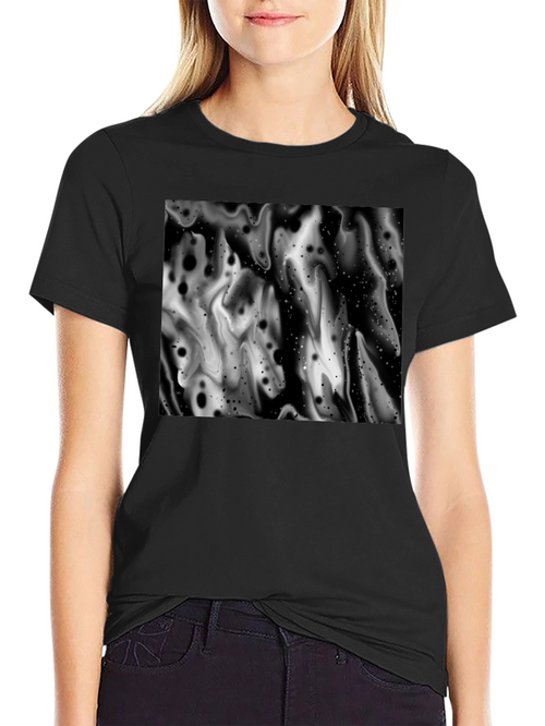 Abstract Black and White Graphic Tee