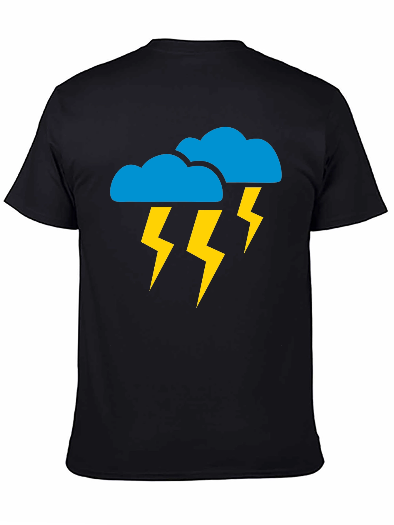 Stormy Weather Graphic Tee - Black Cotton T-Shirt