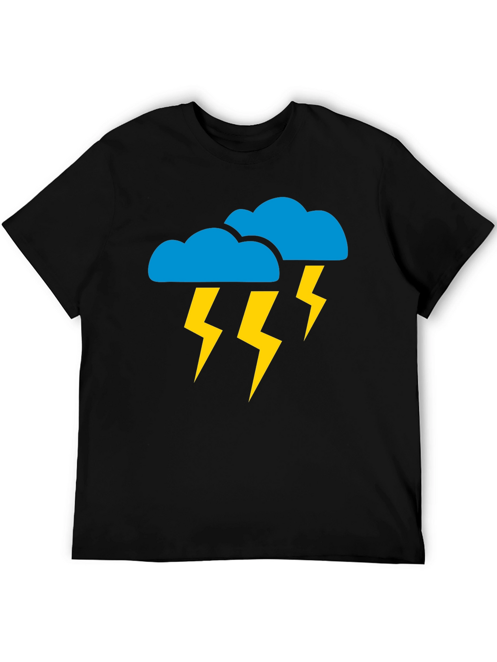 Stormy Weather Graphic Tee - Black Cotton T-Shirt