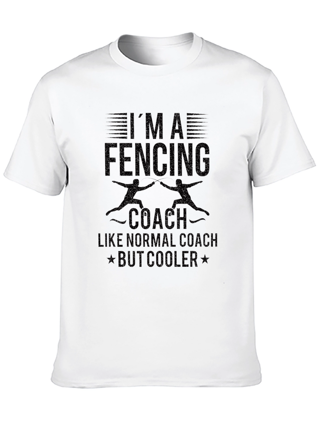 Fencing Coach T-Shirt - Cool & Unique Design
