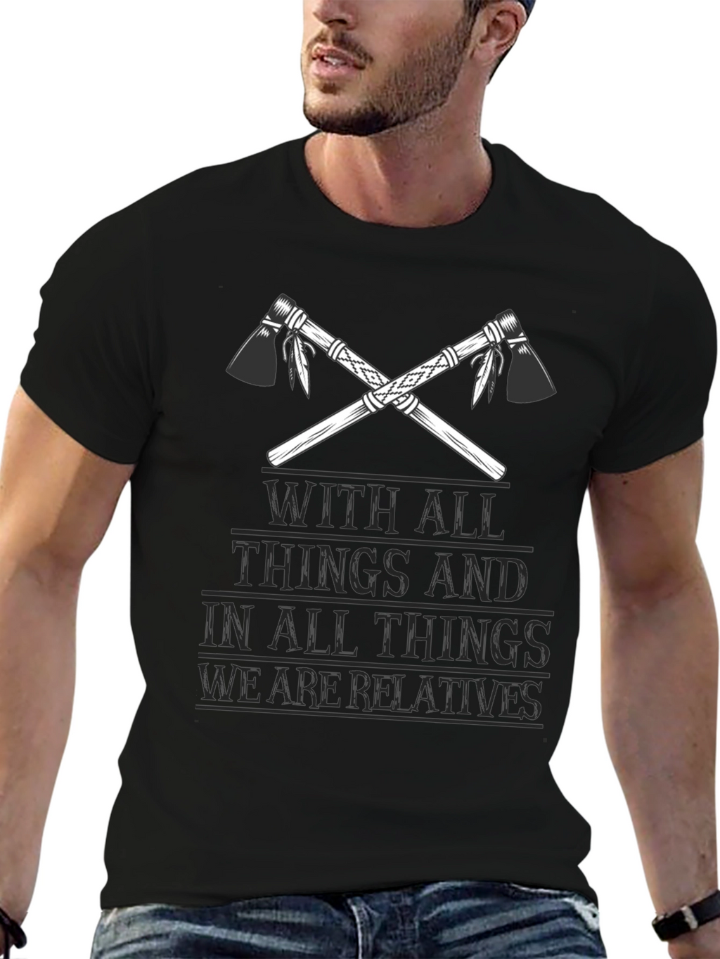 Native American Relatives Tomahawk T-Shirt