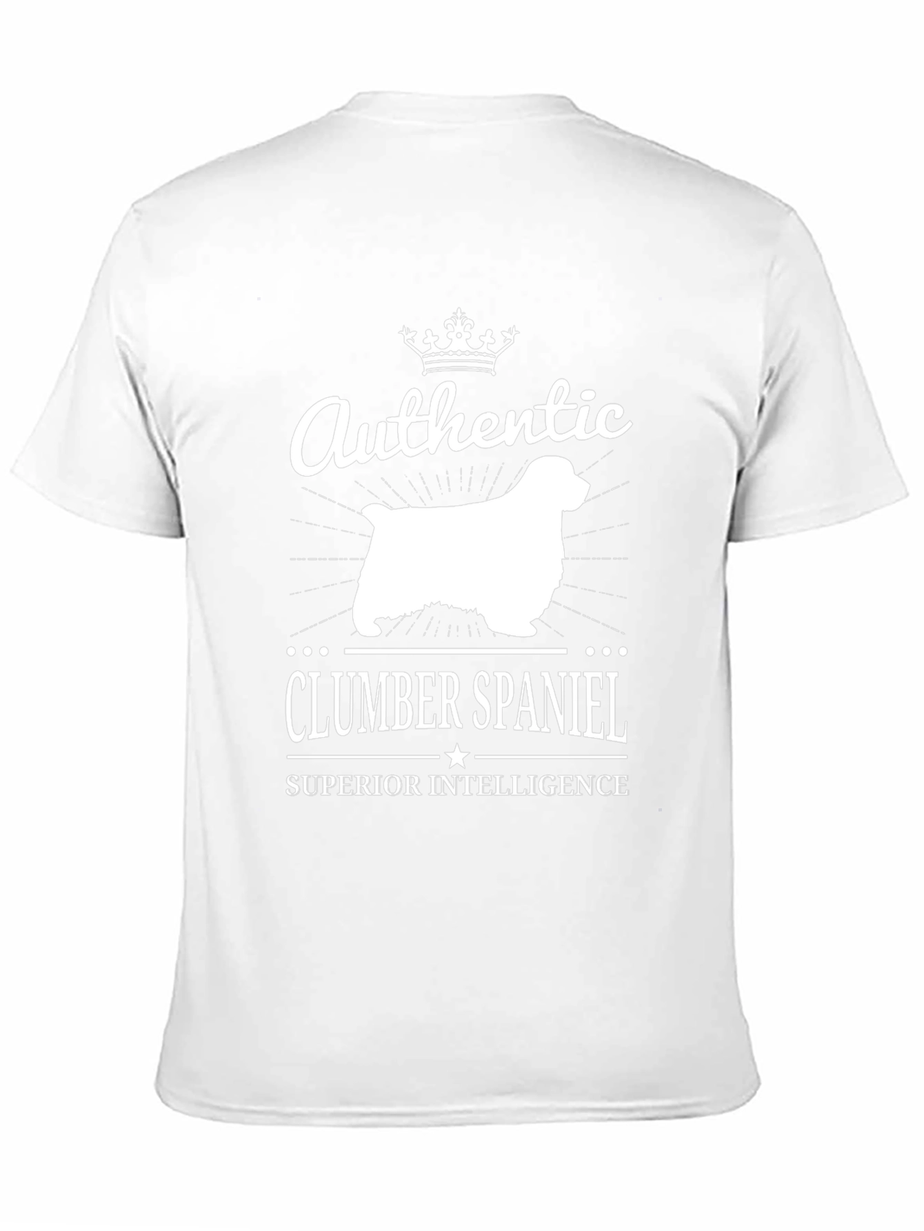 Authentic Clumber Spaniel Superior Intelligence T-Shirt