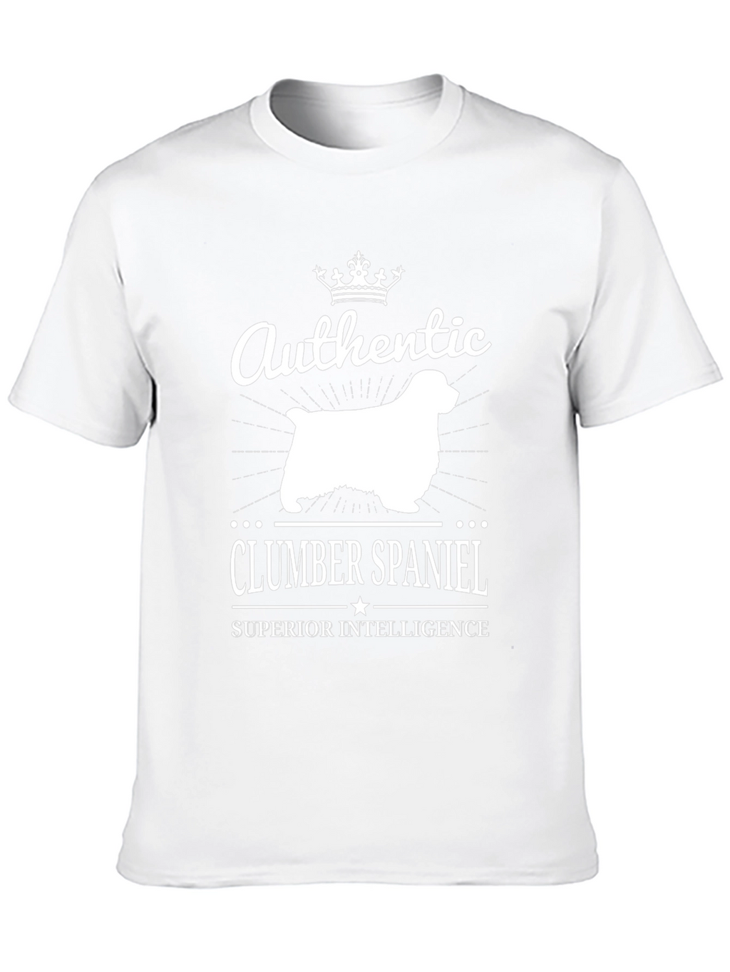 Authentic Clumber Spaniel Superior Intelligence T-Shirt