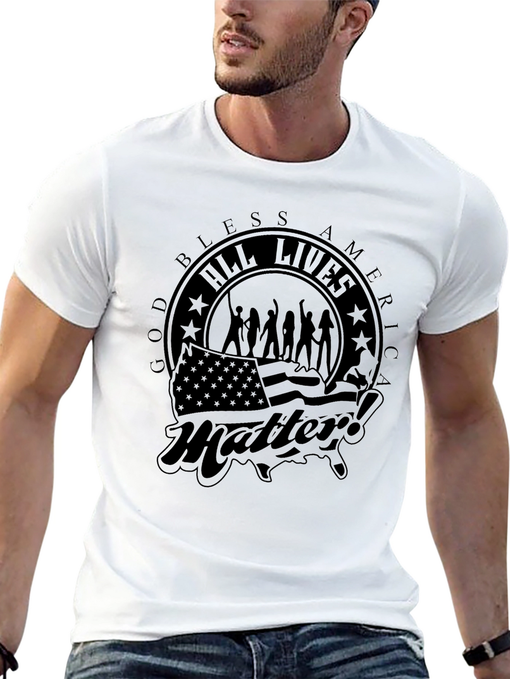 God Bless America All Lives Matter T-Shirt