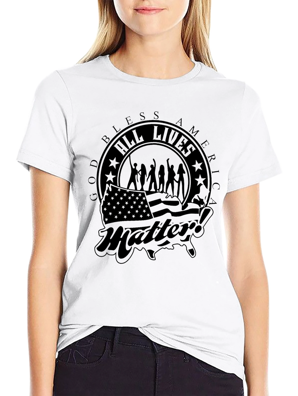God Bless America All Lives Matter T-Shirt