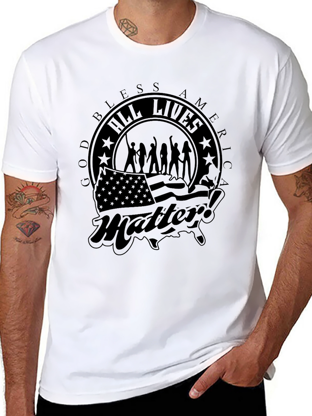 God Bless America All Lives Matter T-Shirt