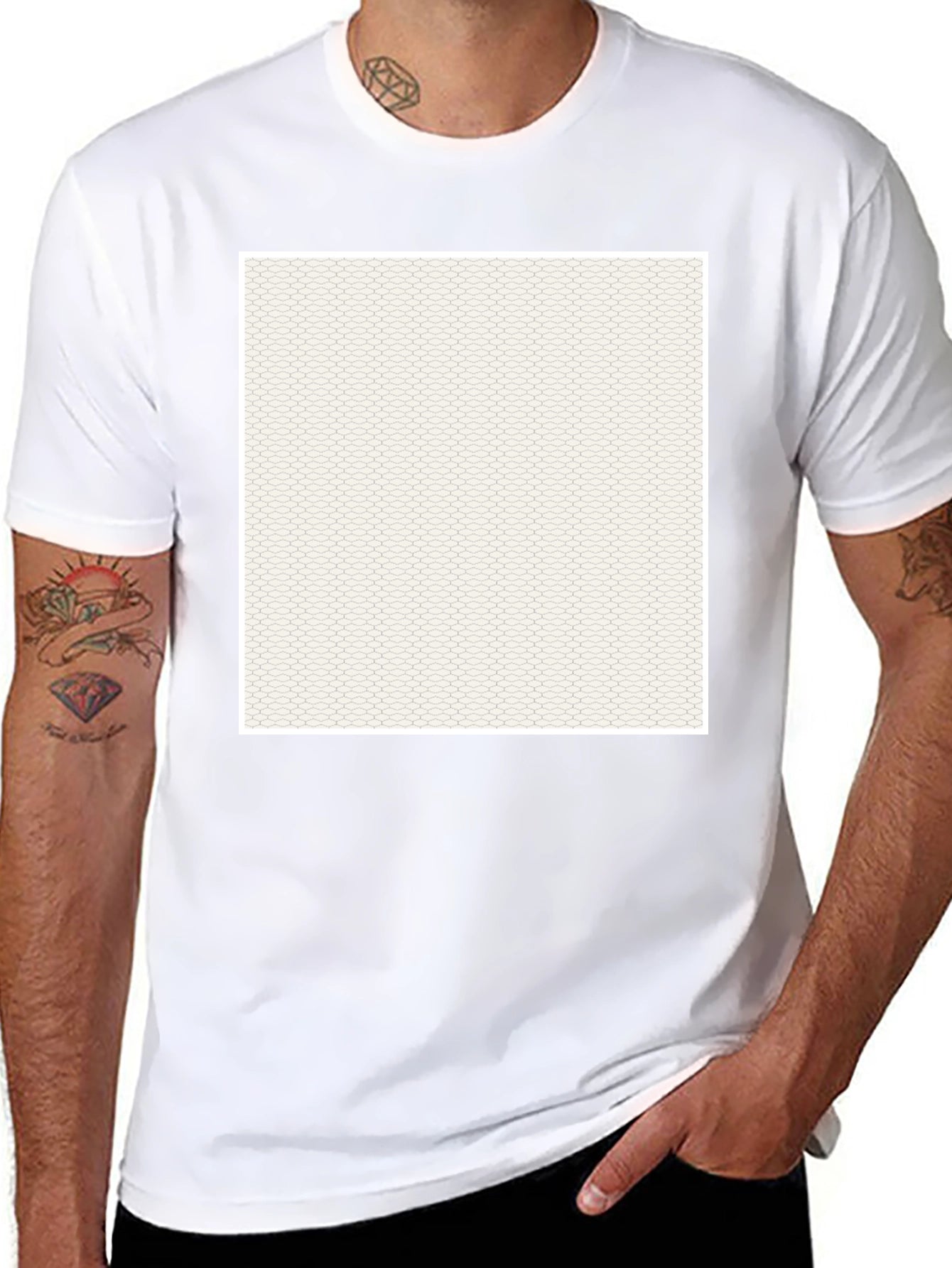 Modern Pattern Tee - Stylish Everyday Wear