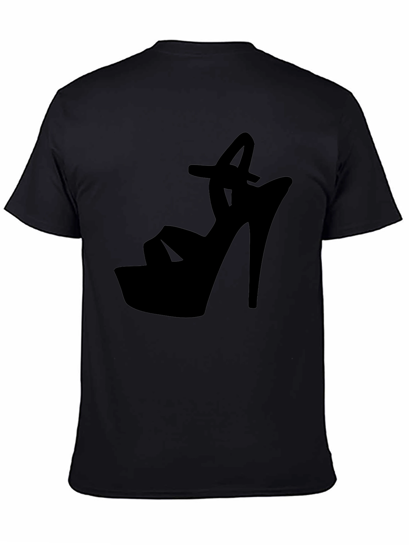 Black High Heel Silhouette Graphic Tee
