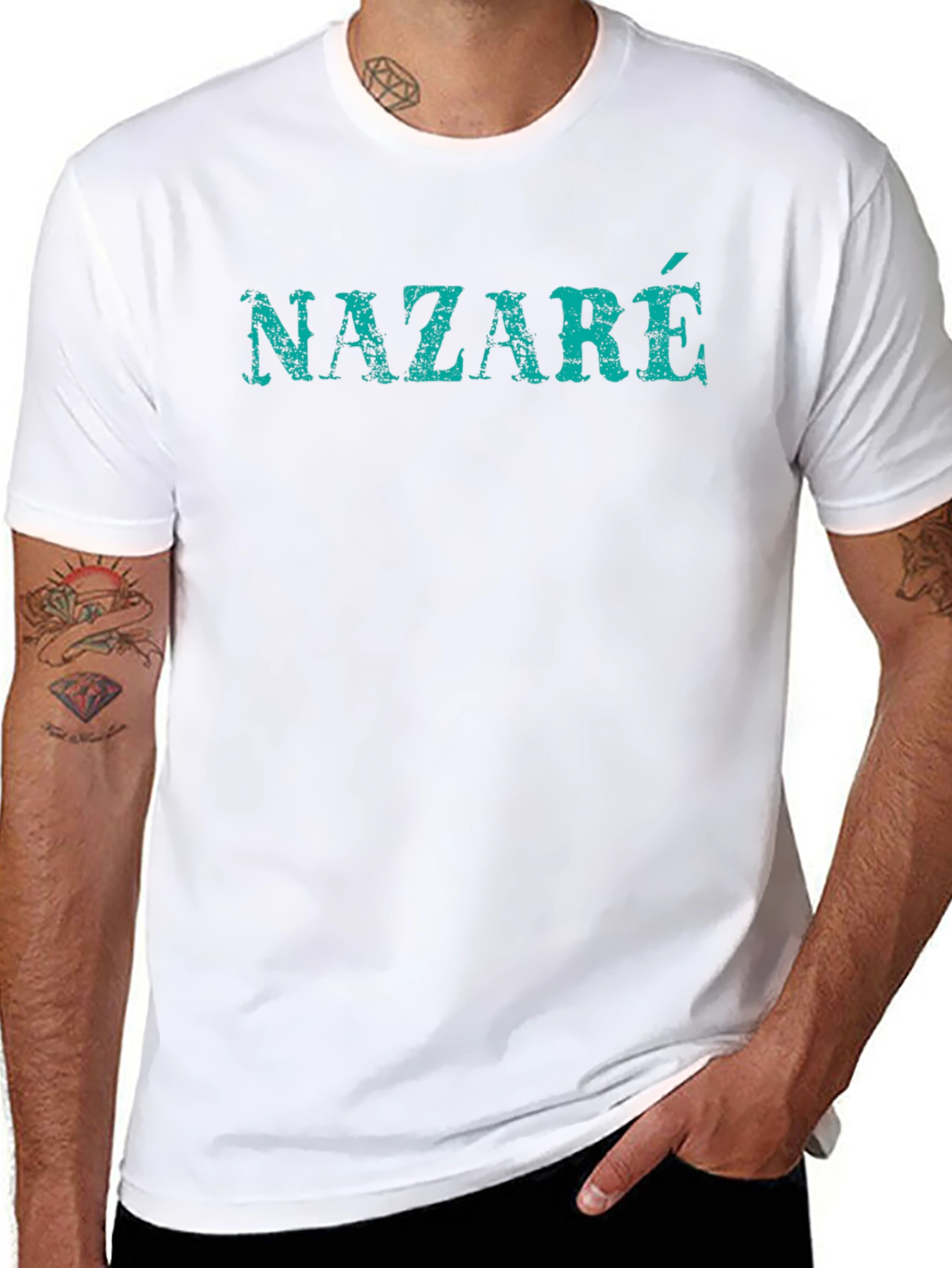 Nazaré Graphic T-Shirt - Black Cotton Tee