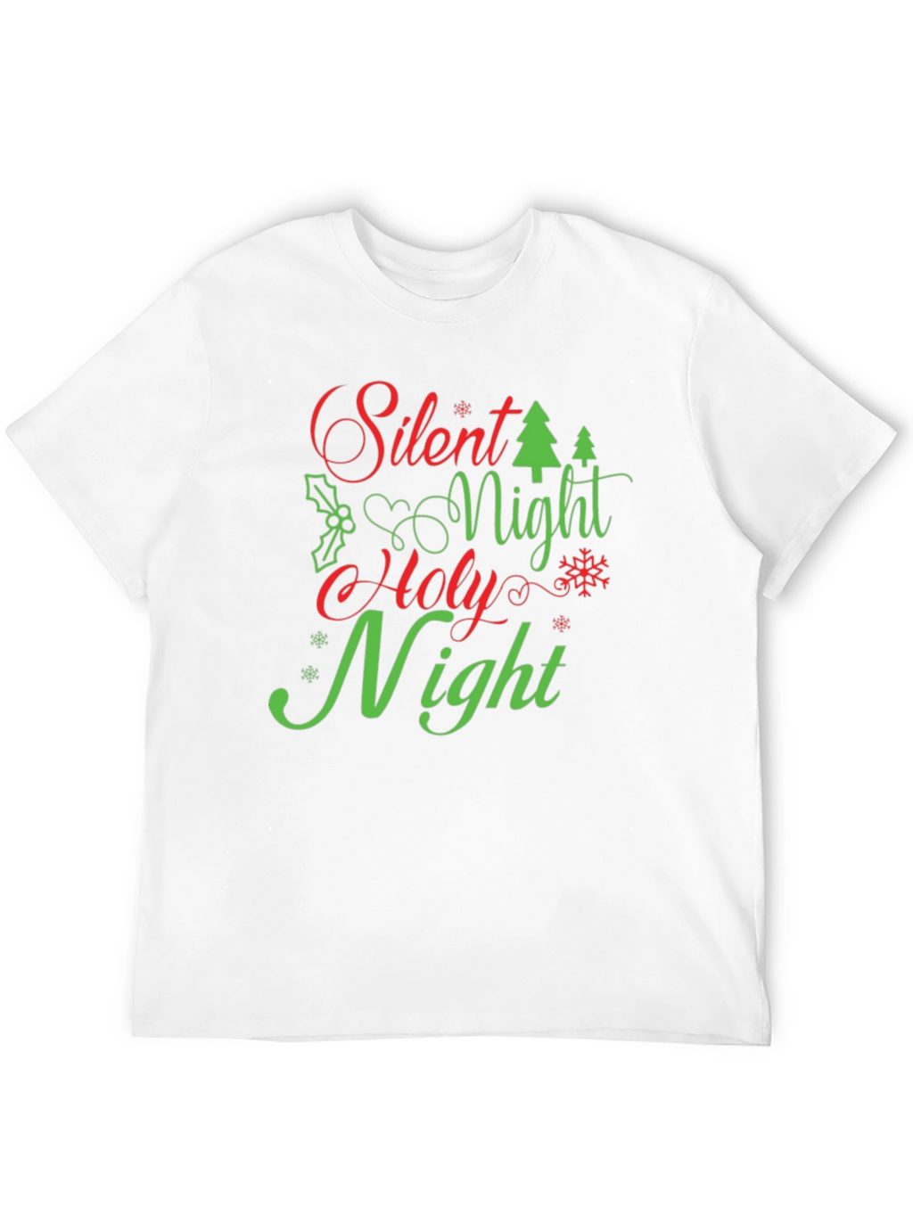 Silent Night Holy Night Christmas Holiday T-Shirt