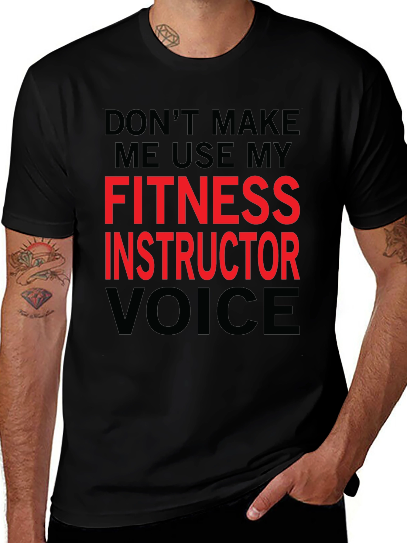 Fitness Instructor Voice T-Shirt - Funny Workout Tee