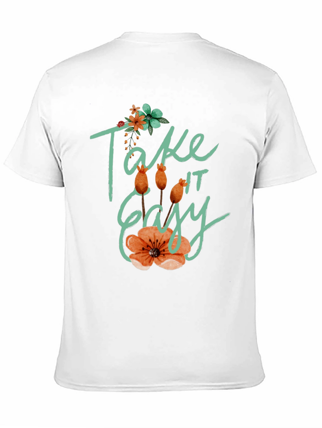 Relaxed Fit Take it Easy Floral T-Shirt