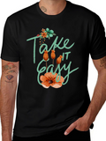 Relaxed Fit Take it Easy Floral T-Shirt
