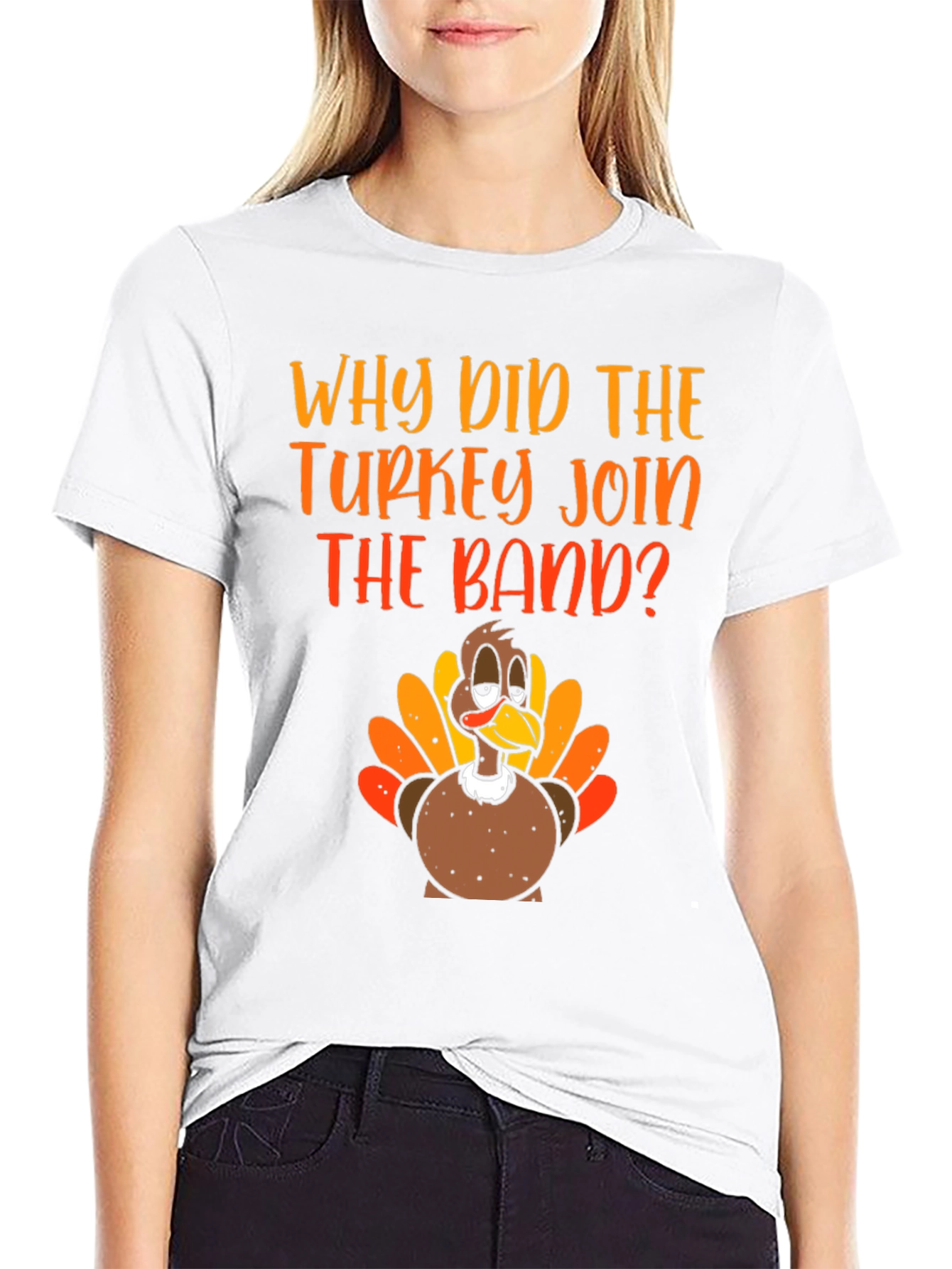 Turkey Band T-Shirt - Thanksgiving Humor Tee