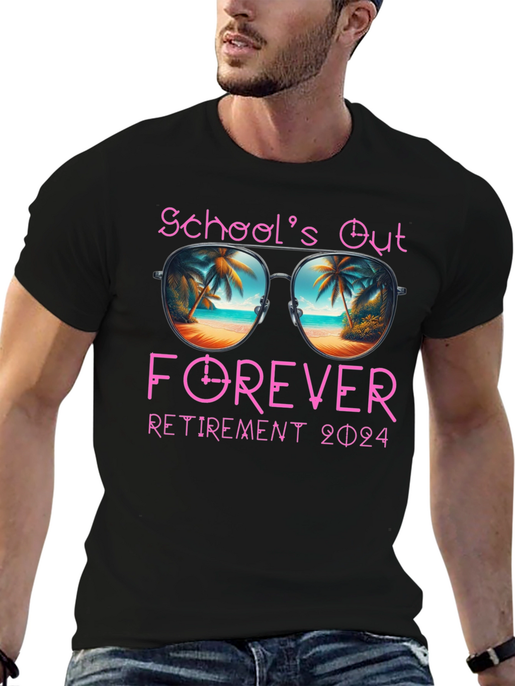 Schools Out Forever Retirement 2024 T-Shirt