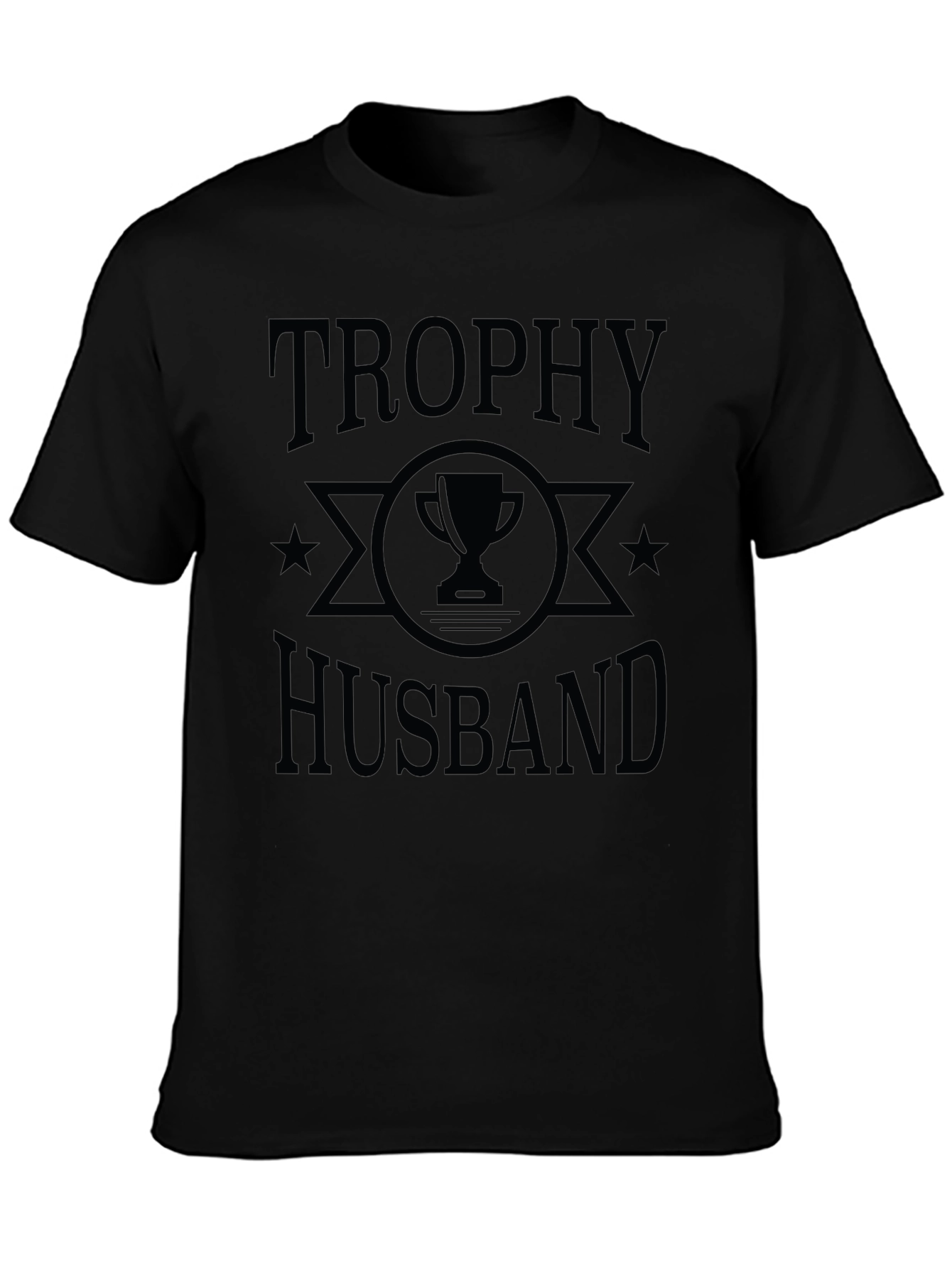Trophy Husband Graphic Tee - Mens Black T-Shirt