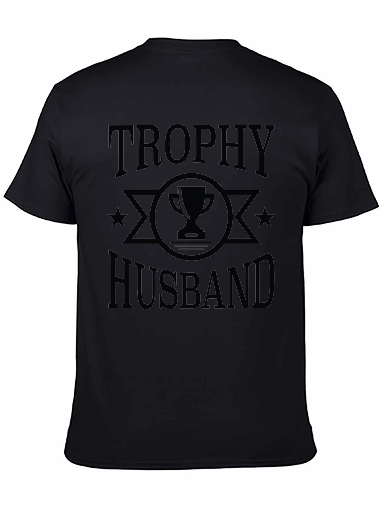Trophy Husband Graphic Tee - Mens Black T-Shirt