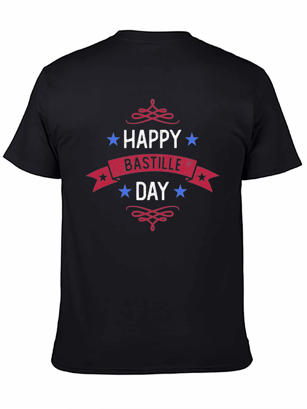 Happy Bastille Day Graphic Tee - Black