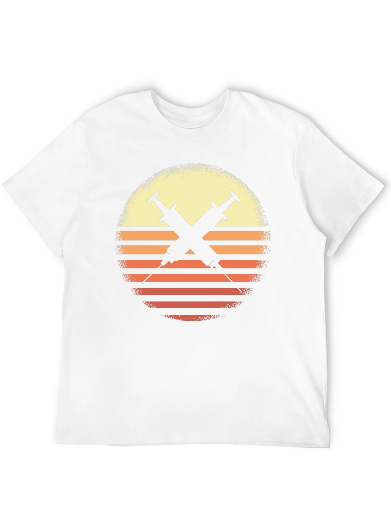 Retro Sunset Syringe Tee - Vaccinate!