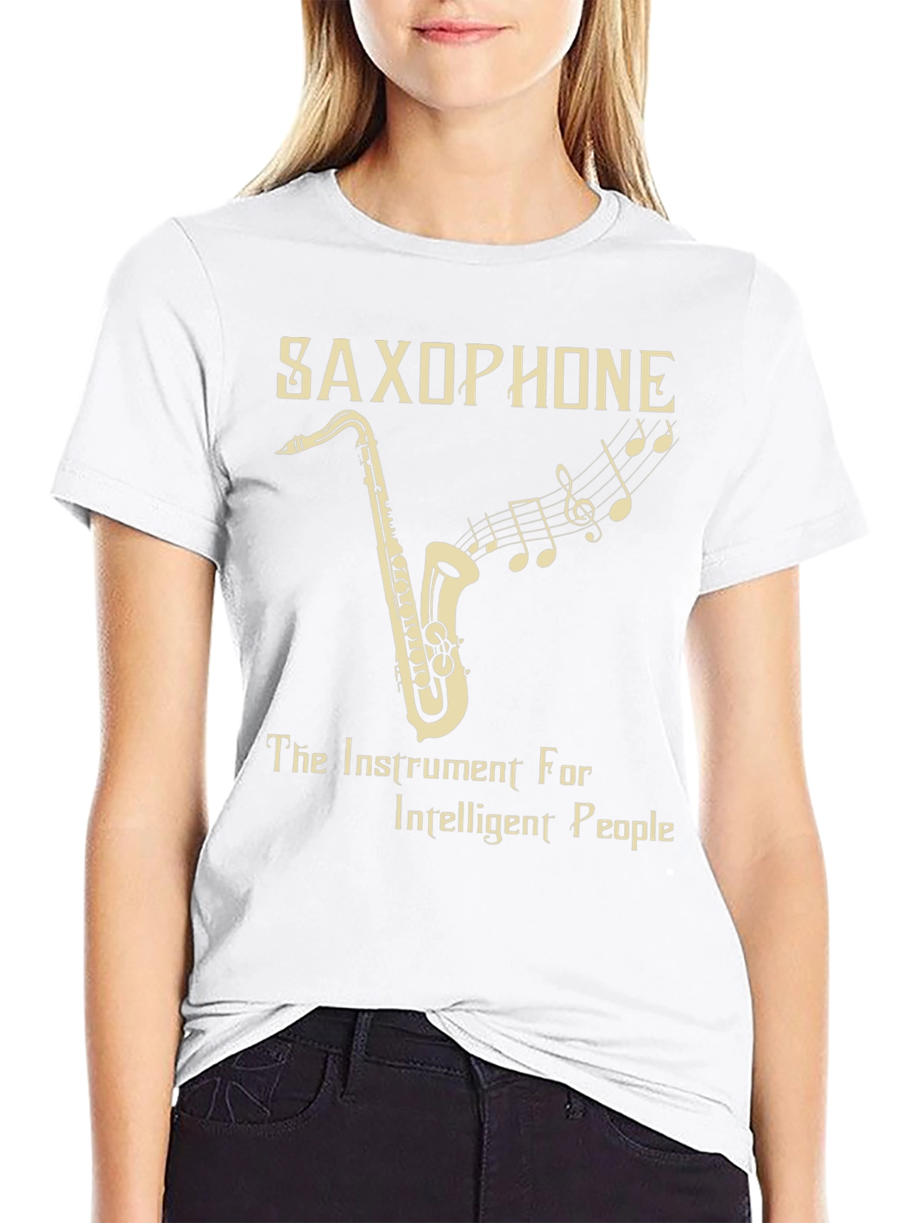 Saxophone Instrument Tee for Intelligent People