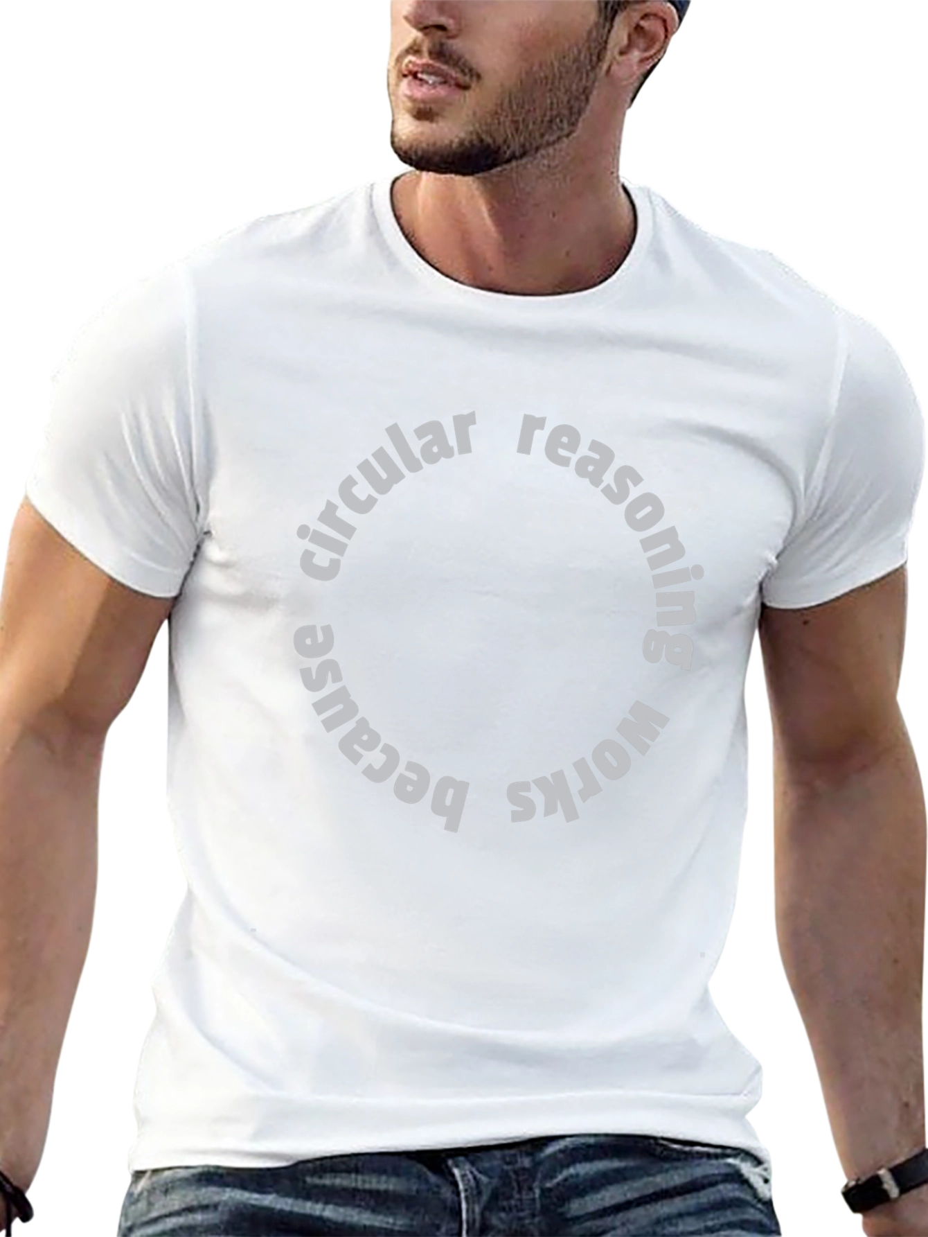 Circular Reasoning Graphic Tee - Funny Paradox Shirt