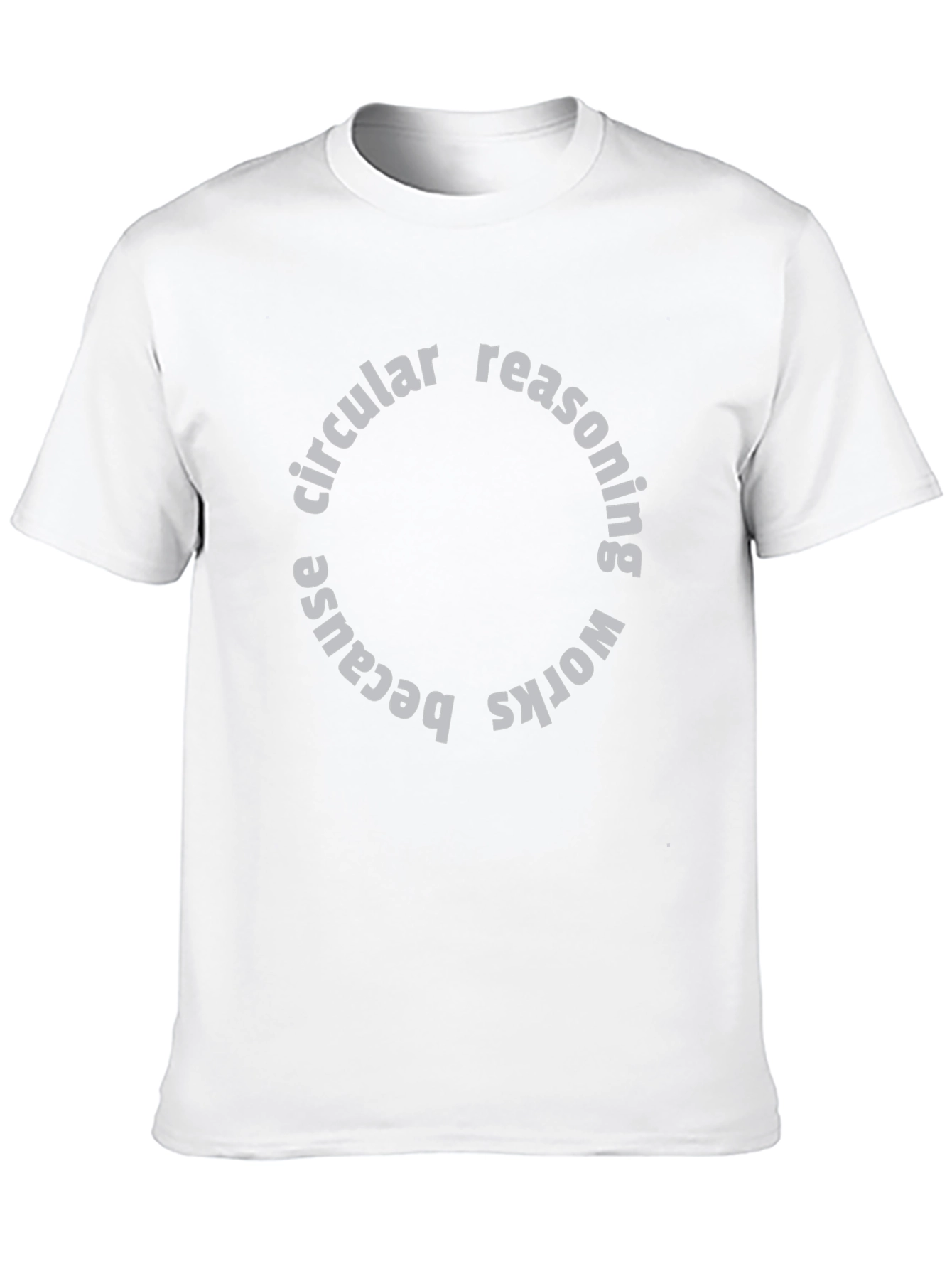 Circular Reasoning Graphic Tee - Funny Paradox Shirt