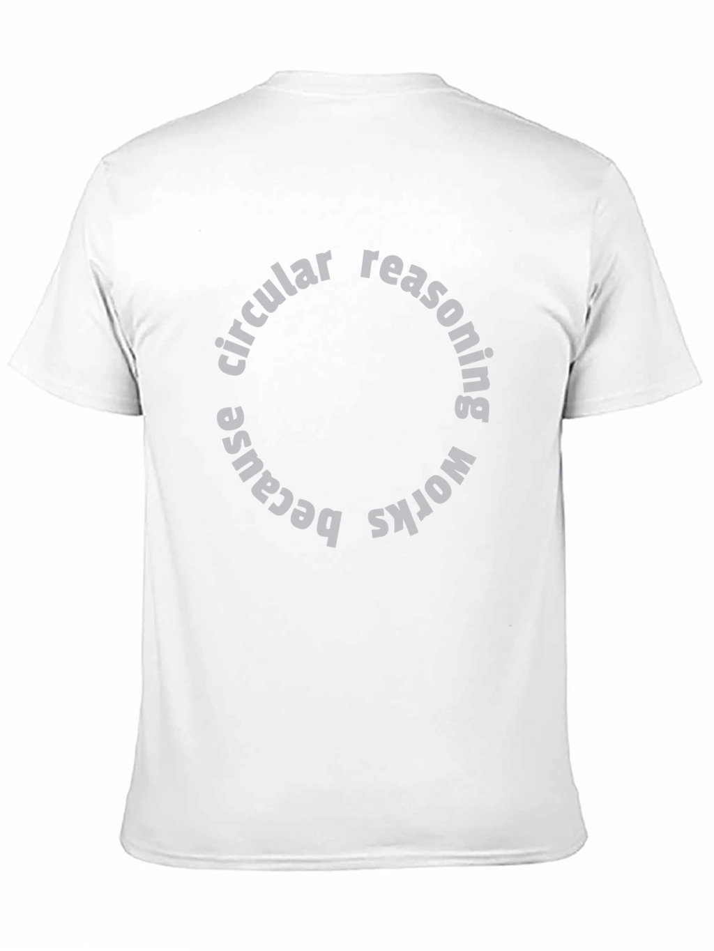 Circular Reasoning Graphic Tee - Funny Paradox Shirt