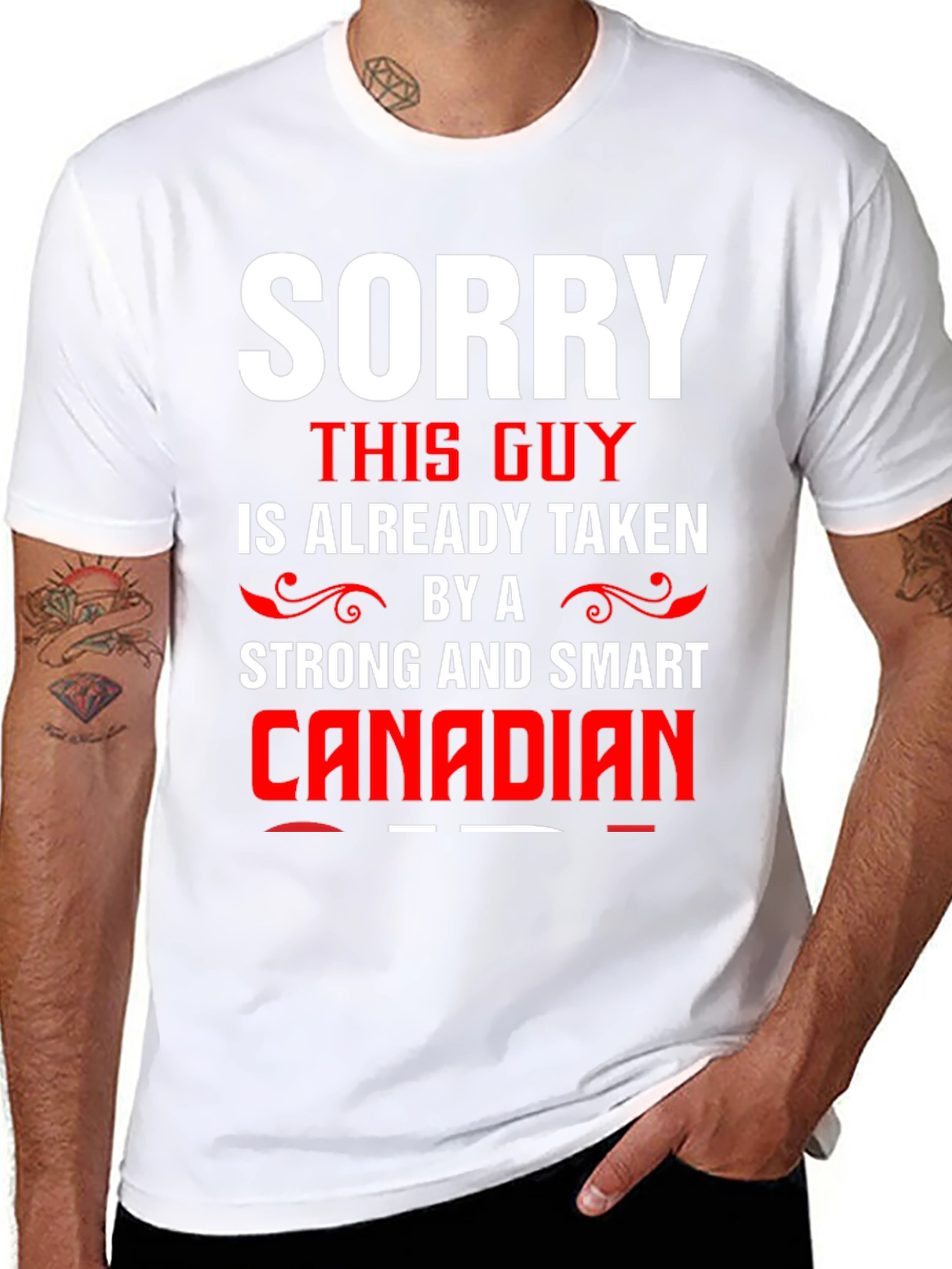 Sorry Taken by a Smart Canadian Graphic Tee