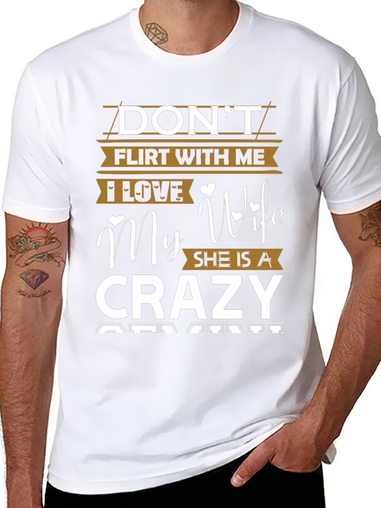 Dont Flirt with Me Crazy Wife T-Shirt