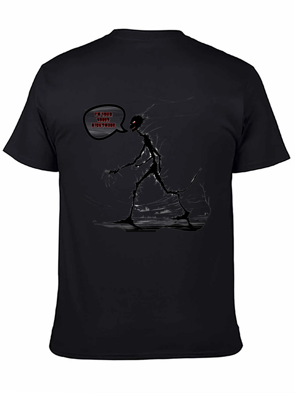 Nightmare Graphic T-Shirt - Dark Humor Tee